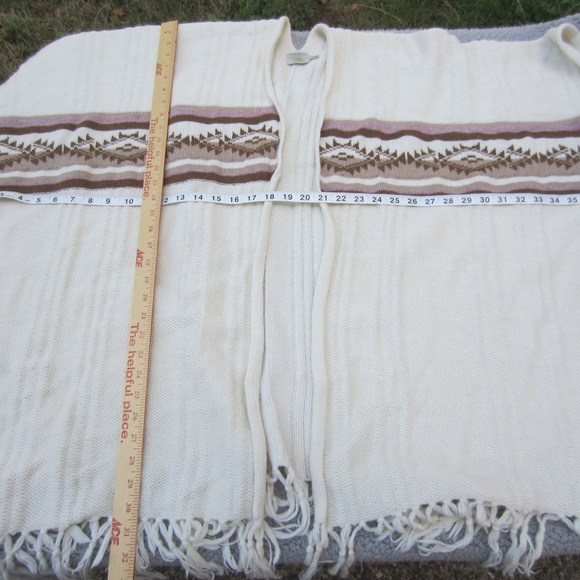 Faherty Sand Creek Alpaca Wool Knit Poncho Women's One size Western Comfort Cozy - Picture 8 of 10